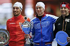 Конькобежный спорт Netherlands' second placed Nuis, Russia's winner Kulizhnikov фото (photo)