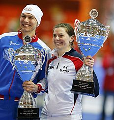 Конькобежный спорт Павел Кулижников and Richardson of the U.S.