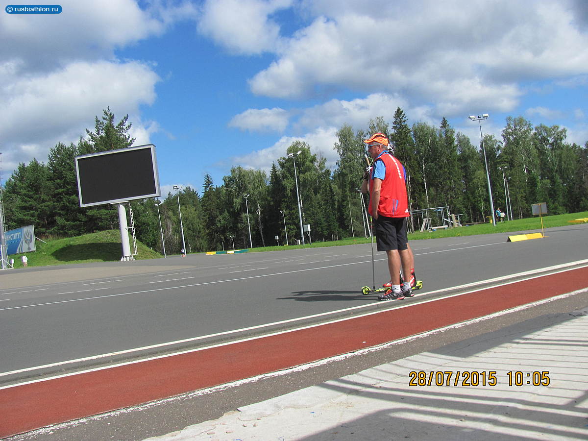 Летний сбор биатлонистов ЦП в Чайковском,28июля 2015г.