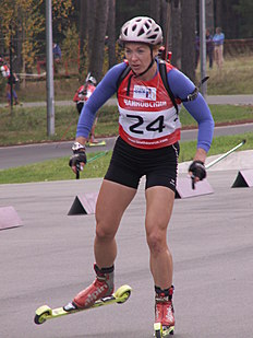 Анна Фролина (Булыгина), Чемпионат России по летнему биатлону-2015 в Чайковском