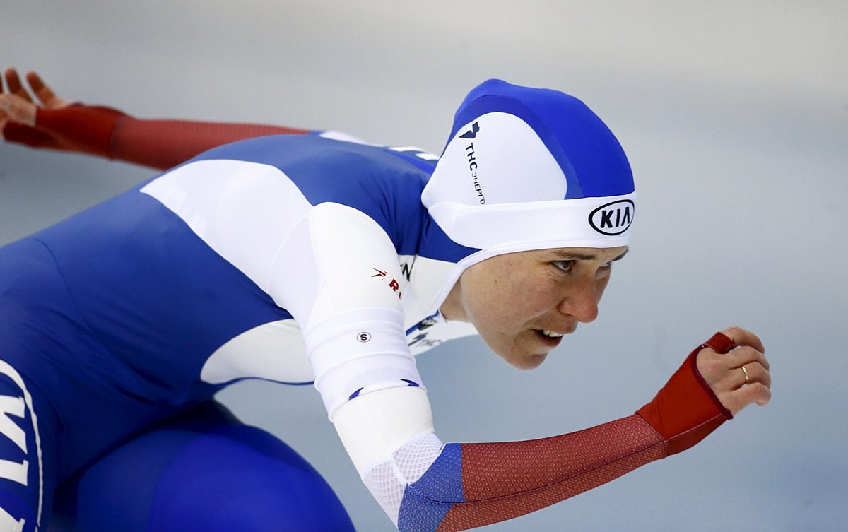Russia's Graf competes during the women's 1500m IS фото (photo)