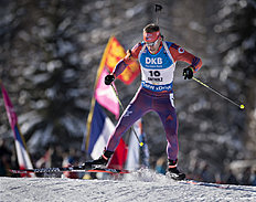 ANTHOLZ-ANTERSELVA, ITALY — JANUARY 22: Lowell Bailey of USA in action during the Biathlon Men 10 km Sprint at the IBU Biathlon World Cup Antholtz on January 22, 2016 in Antholtz, Italy.