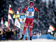 ANTHOLZ-ANTERSELVA, ITALY — JANUARY 22: Tarjei Boe of Norway in action during the Biathlon Men 10 km Sprint at the IBU Biathlon World Cup Antholtz on January 22, 2016 in Antholtz, Italy.