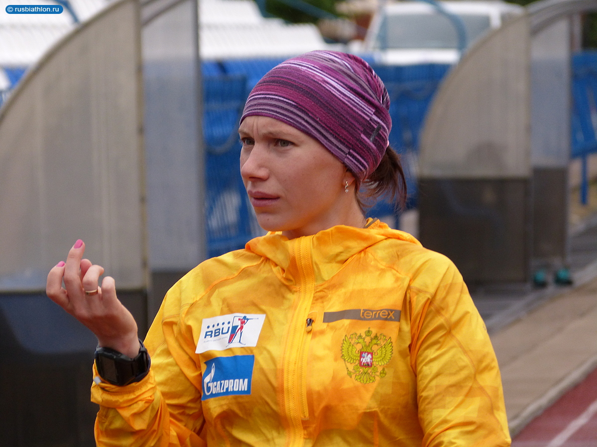 Анастасия Загоруйко. Женская сборная России по биатлону, сбор в Чайковском (сентябрь 2016)