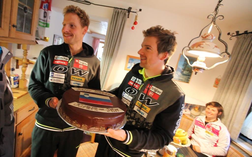 Birthday memory from 2013: Klemen and former teammate both have birthdays this week.
