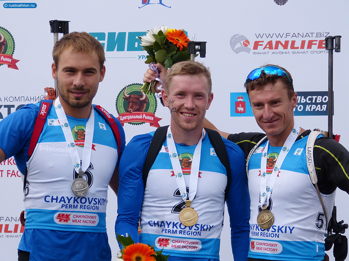 Волков победил, Шипулин — второй в гонке преследования на летнем Чемпионате мира по биатлону в Чайковском