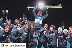 Спортсменка сборной команды Германии Магдалена Нойнер 11 февраля сделала новую фотографию на своей личной странице в Инстаграм и сопроводила photo текстом: «Arnd Peiffer ist Olympiasieger im Sprint! Einfach der Hammer! Herzlichen Glckwunsch».