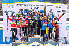 Биатлон Россиянки завоевали бронзу в эстафете на юниорском Чемпионате мира по биатлону-2018 в Отепя