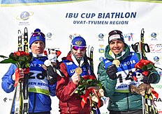 Александр Логинов — первый, Алексей Слепов — второй в спринте 7 этапа Кубка IBU по биатлону в Увате!