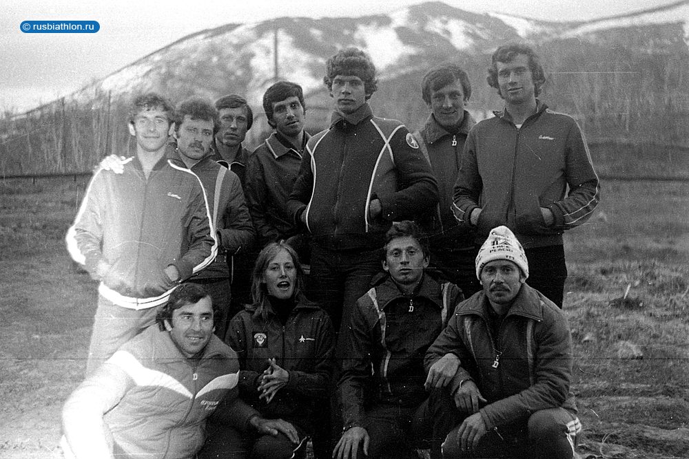 Сборная СССР по биатлону на сборах на Камчатке 1981 год