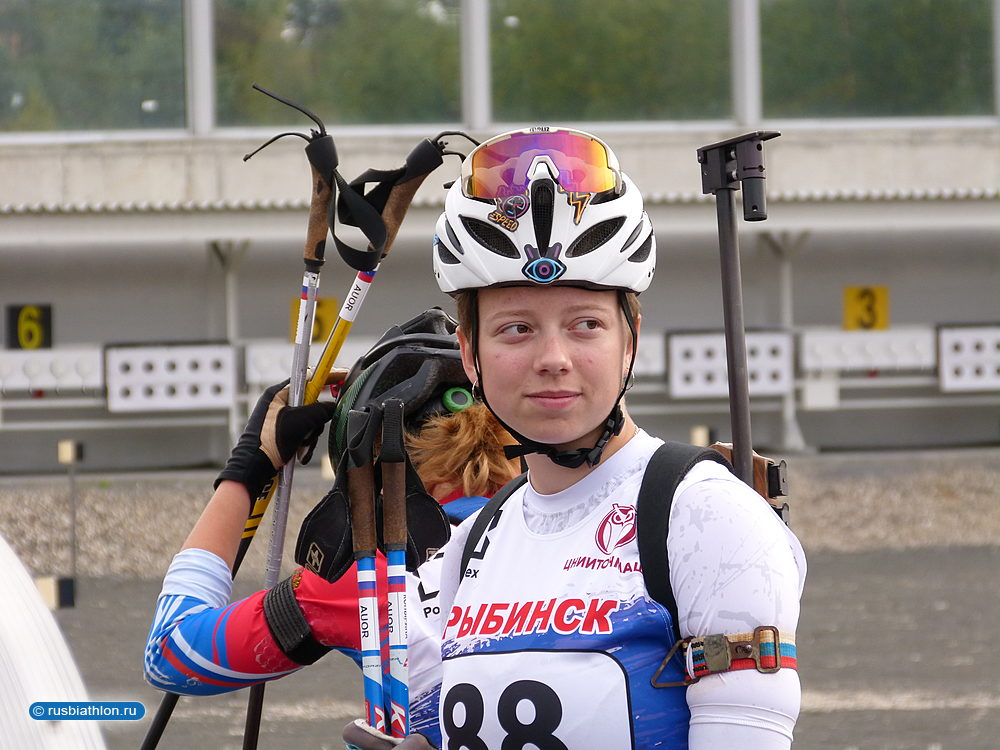 Екатерина Копырина на Первенстве России по летнему биатлону-2022 в Дёмино