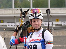 Биатлон Екатерина Копырина на Первенстве России по летнему биатлону-2022 в Дёмино
