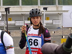 Биатлон Валерия Дмитриева на Первенстве России по летнему биатлону-2022 в Дёмино