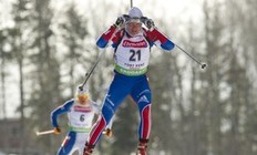 Russia's Ivan Tcherezov races in the IBU World Cup Biathlon Men's 10 km Sprint February 10, 2011 in Fort Kent, Maine. Tcherezov finished in seventh place in the event.