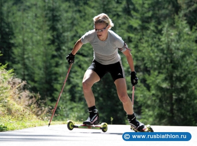 Сборная Германии кроме беговых и велосипедных тренировок часть занятий проводит на лыжероллерах