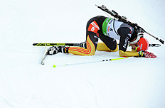 Germany's Arnd Peiffer React