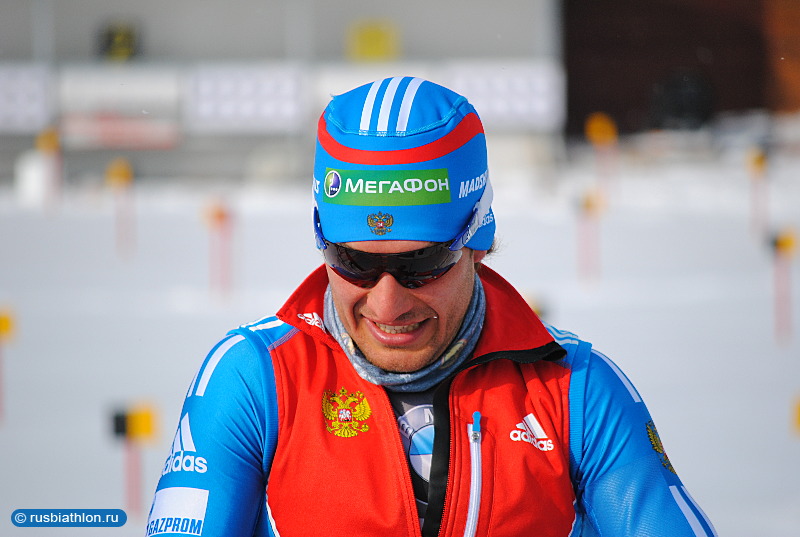Евгений Гараничев на Кубке Мира по биатлону 2011-2012. Ханты-Мансийск