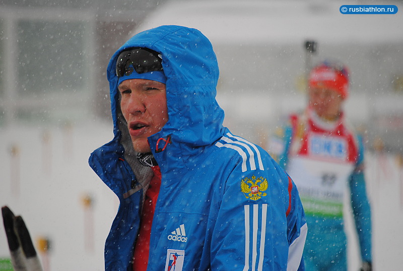 Сергей Клячин на Кубке Мира по биатлону в Ханты-Мансийске