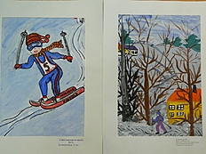 Биатлон Участник детского конкурса рисунков «О СПОРТ — ТЫ МИР!» на темы «Я люблю биатлон!» и «Лыжи – это круто!»