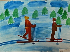 Биатлон Участник детского конкурса рисунков «О СПОРТ — ТЫ МИР!» на темы «Я люблю биатлон!» и «Лыжи – это круто!»