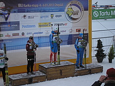 Биатлон Этап КИБУ в Отепя, 5 января 2013 г.