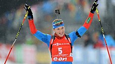 Biathlon — Berger storms to third gold in Nove Mesto