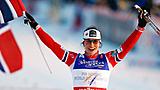 Лыжи Чемпионат мира по лыжным гонкам. Норвегия первенствовала в женской эстафете. Россия — 7-ая