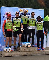 Биатлон Мартен Фуркад и Мари Дорен Абер выиграли спринты и гонки преследования на турнире Summer Tour в Арсоне