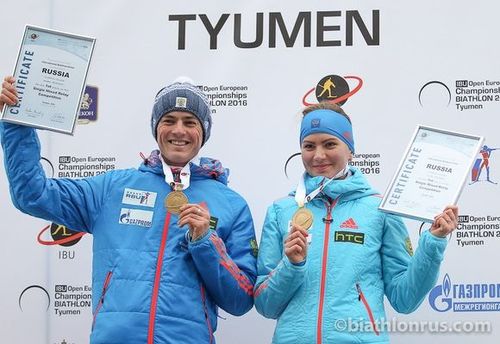 Виктория Сливко и Антон Бабиков победили на тюменском чемпионате Европы в миксте