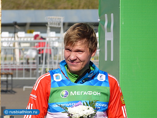 Сергей Клячин бронзовый призер в мужском спринте на ЧМ-2016 по летнему биатлону