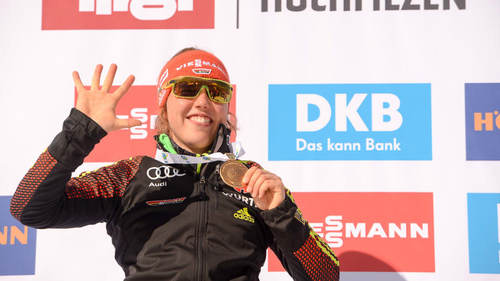 Лаура Дальмайер выиграла масс-старт на Чемпионате мира по биатлону в Хохфильцене!