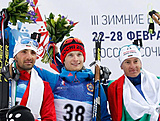 Биатлон Максим Цветков выиграл мужской спринт на III Военных зимних играх в Сочи!