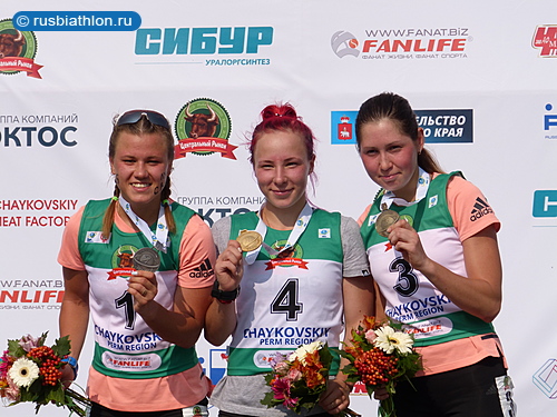 Наталья Ушкина выиграла юниорскую гонку преследования на Чемпионате мира по летнему биатлону-2017 в Чайковском