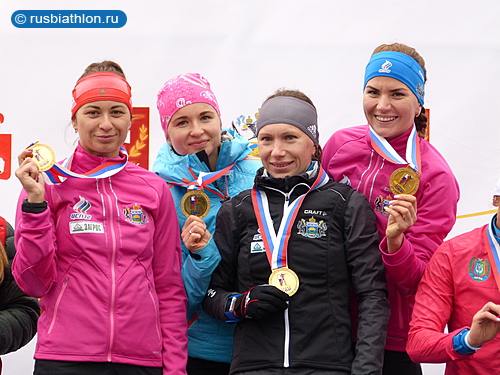 Женская сборная Тюменской области выиграла эстафету чемпионата России по летнему биатлону в Чайковском