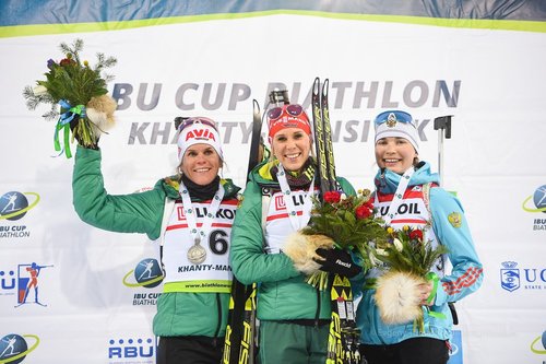 Тамара Воронина завоевала бронзу в суперспринте на 8 этапе Кубка IBU по биатлону в Ханты-Мансийске