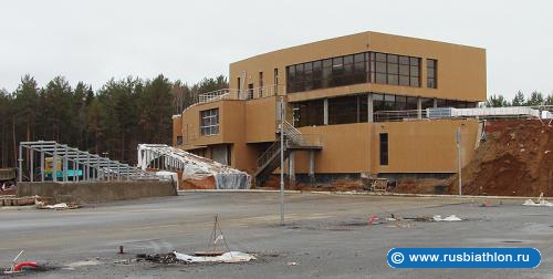 Фотоотчет о строительстве биатлонного комплекса в г. Чайковский