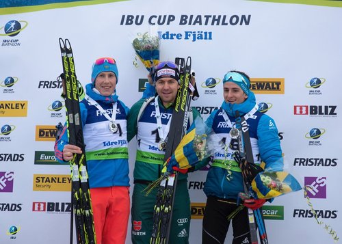 Александр Поварницын — серебряный призер в гонке преследования на 1 этапе Кубка IBU в Швеции