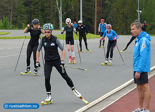 Юниорская сборная России по биатлону начала тренировочный сбор в Чайковском