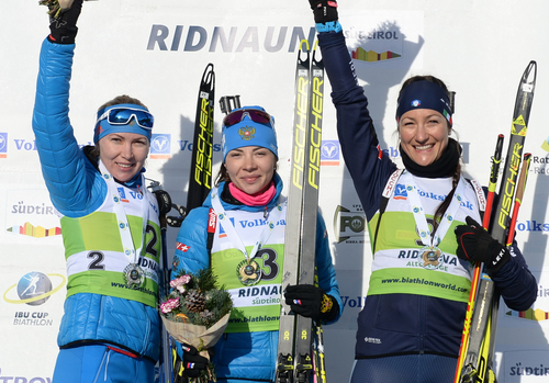 Анастасия Поршнева и Екатерина Глазырина завоевали медали в масс-старте на этапе Кубка IBU в Риднау