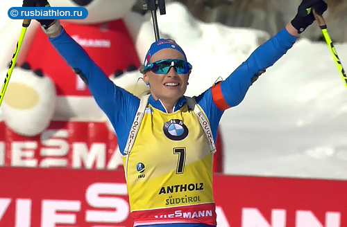 Итальянка Доротея Вирер — чемпионка мира в гонке преследования на ЧМ-2020 в Антхольце