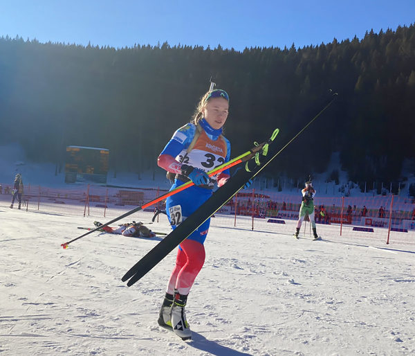Анастасия Гришина — пятая в спринте на 3 этапе Кубка IBU в Поклюке