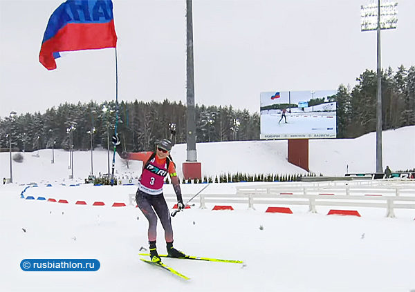 Победный финиш Виктории Сливко с флагом