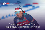 Биатлон 5 этап Кубка России, Уфа, индивидуальная гонка, мужчины