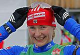 Биатлон Екатерина Юрьева выиграла суперспринт в Уфе